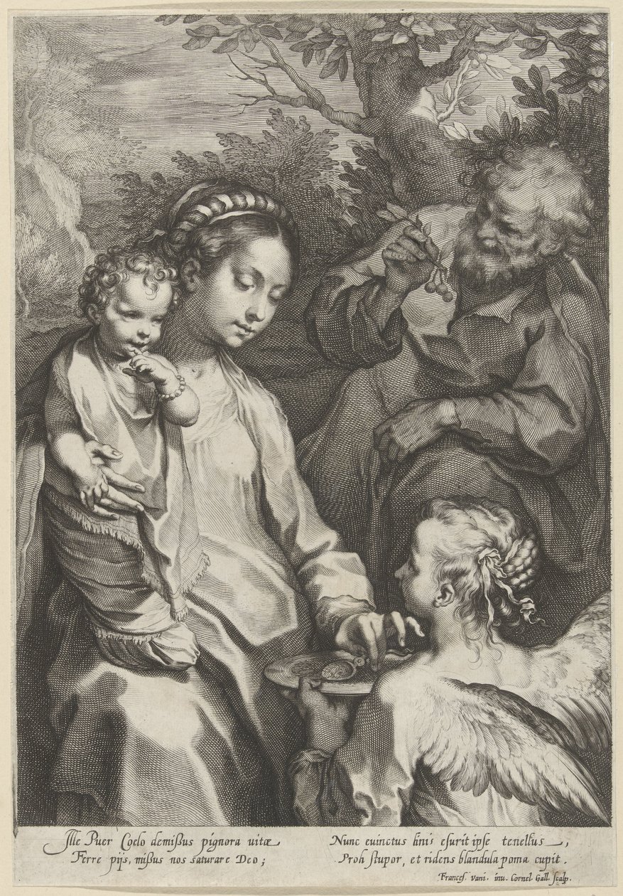 Maria füttert das Kind von Cornelis Galle (I)