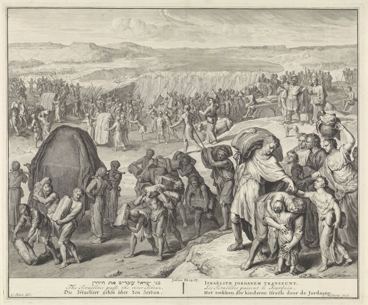 Überquerung des Jordan von Cornelis Huyberts