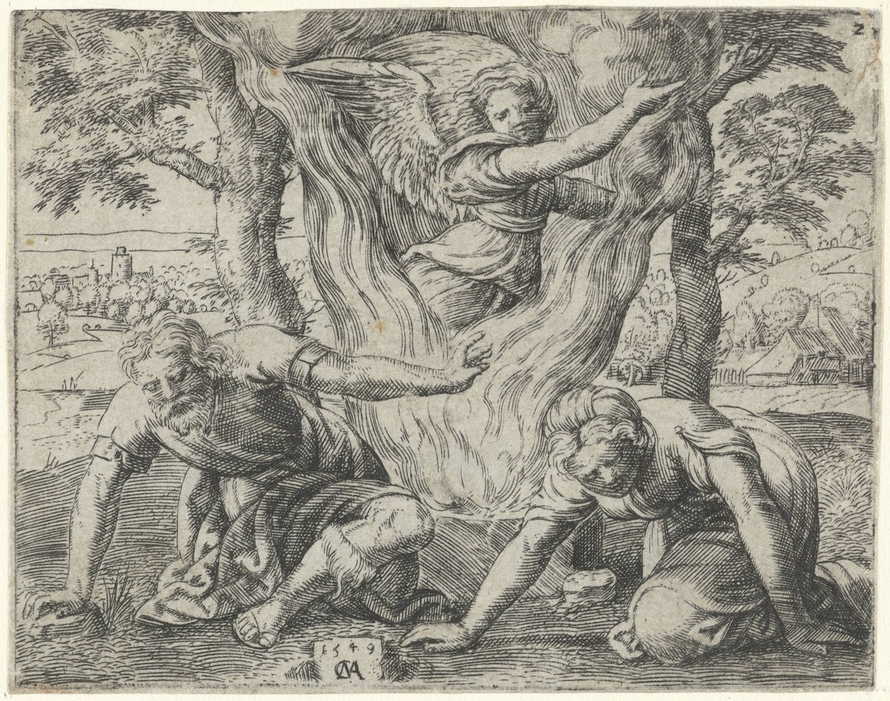 Opfer von Manoach von Cornelis Massijs
