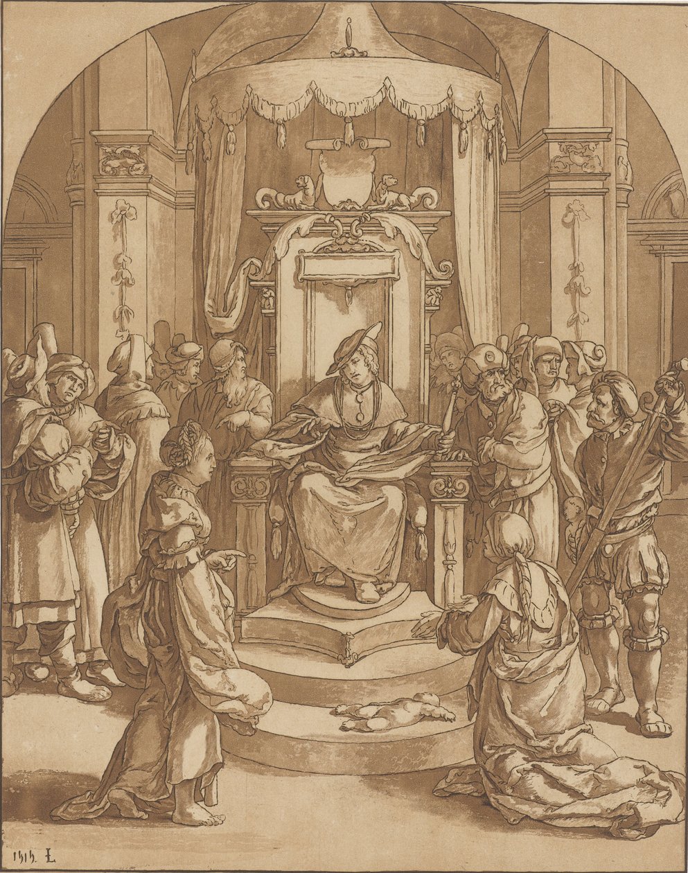 Urteil Salomos von Cornelis Ploos van Amstel (signed by artist)