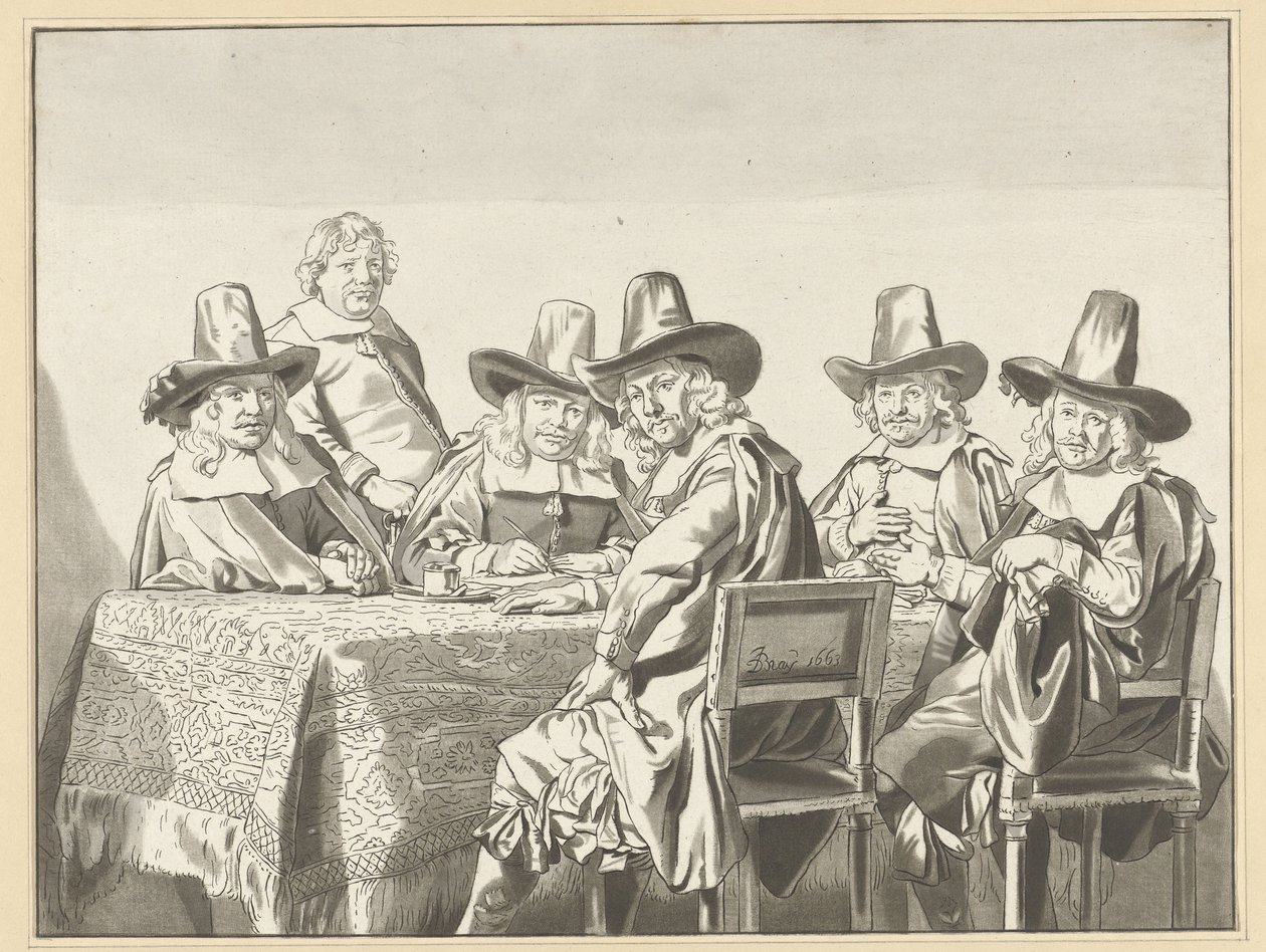 Regenten des Waisenhauses in Haarlem von Cornelis Ploos van Amstel