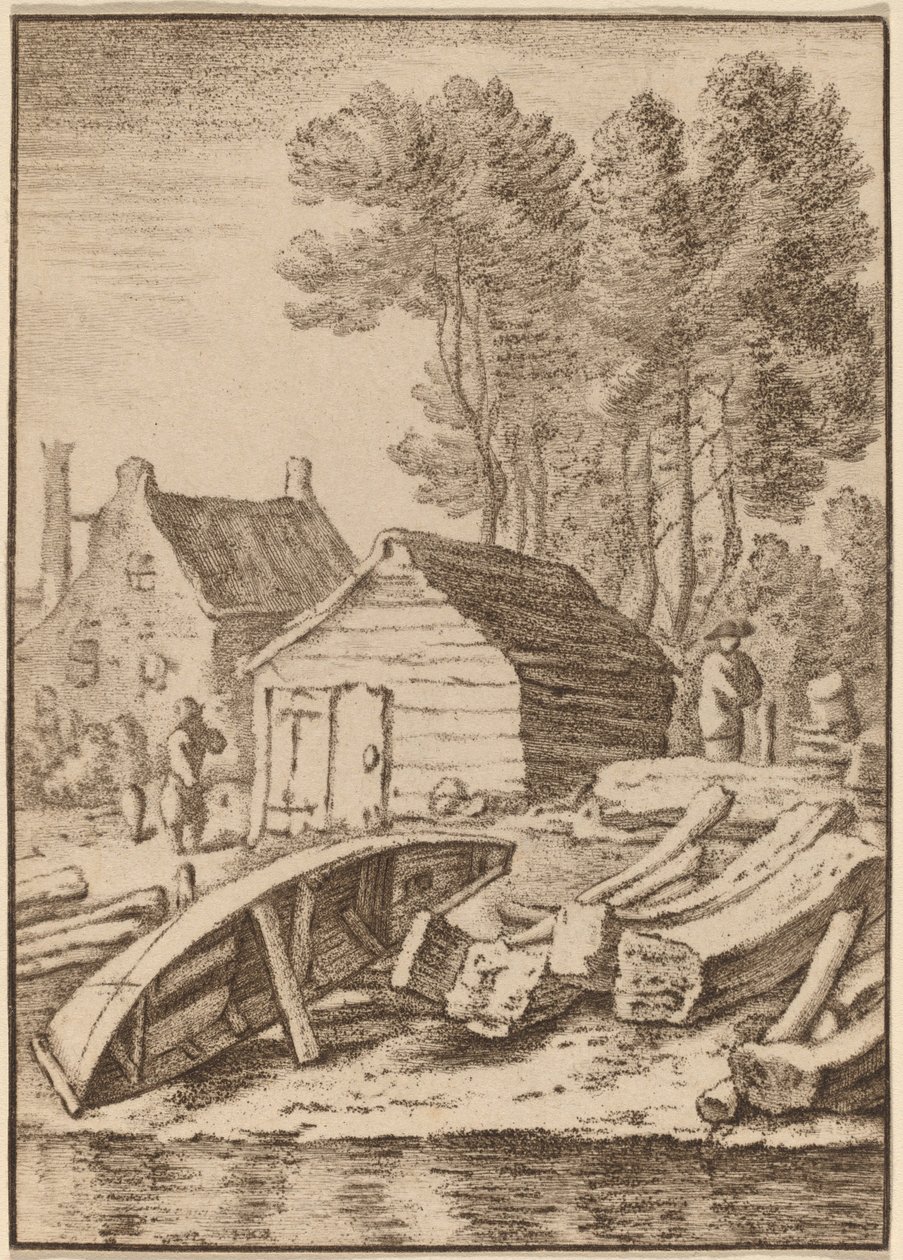 Werft, 1761, veröffentlicht 1765 von Cornelis Ploos van Amstel