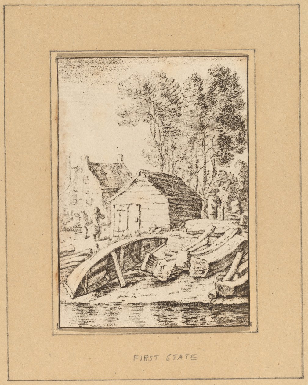 Werft, 1761, veröffentlicht 1765 von Cornelis Ploos van Amstel