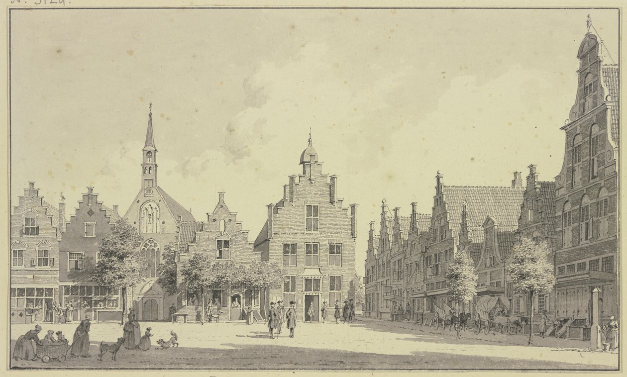 Der Markt zu Steenwyk von Cornelis Pronk