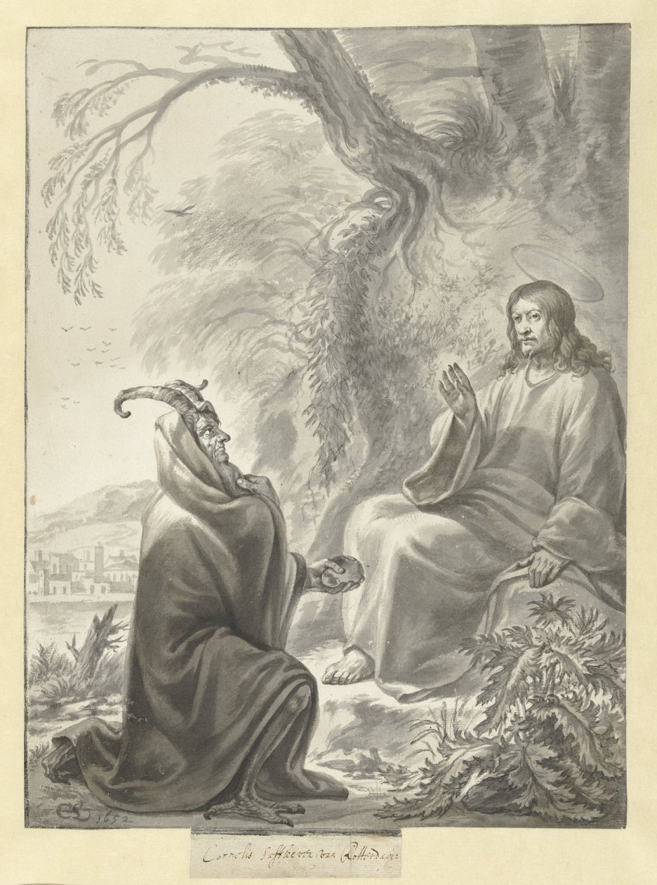 Die Versuchung Christi von Cornelis Saftleven