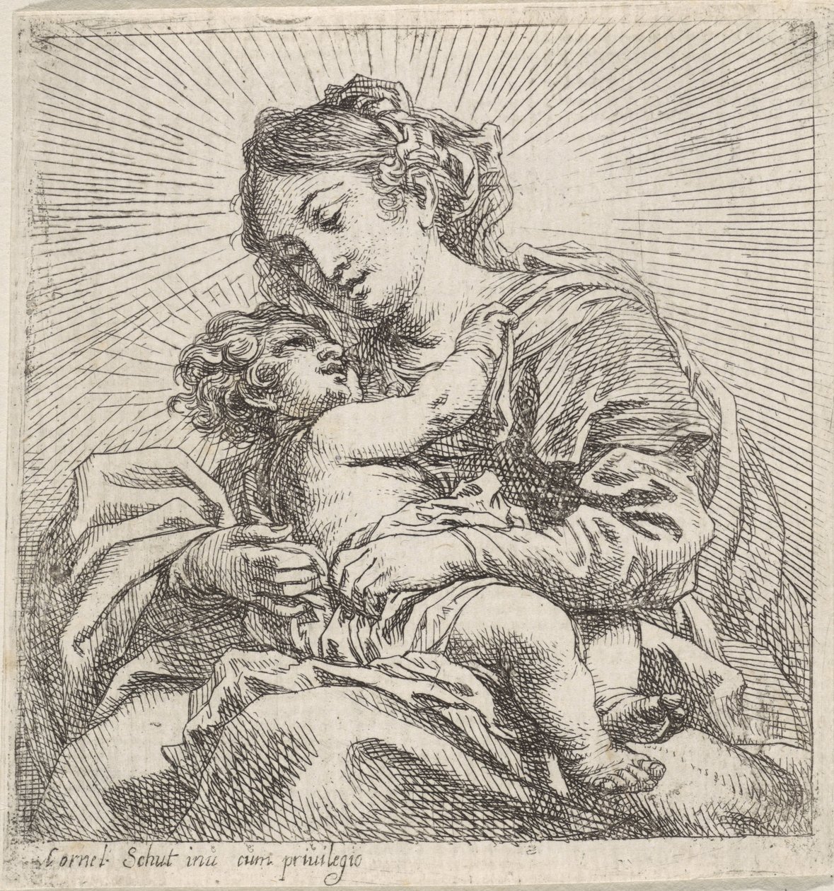 Madonna mit Kind von Cornelis Schut (I)