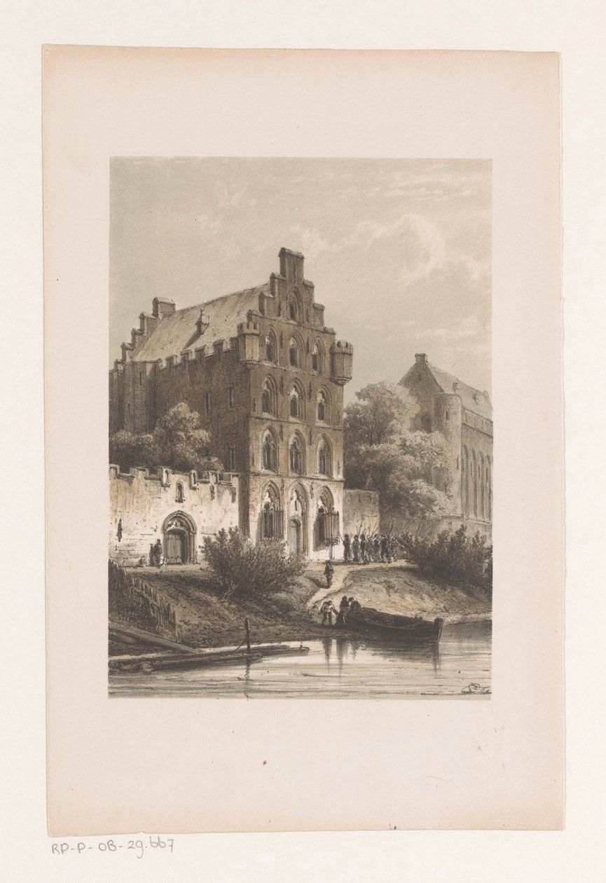 Häuser am Wasser von Cornelis Springer