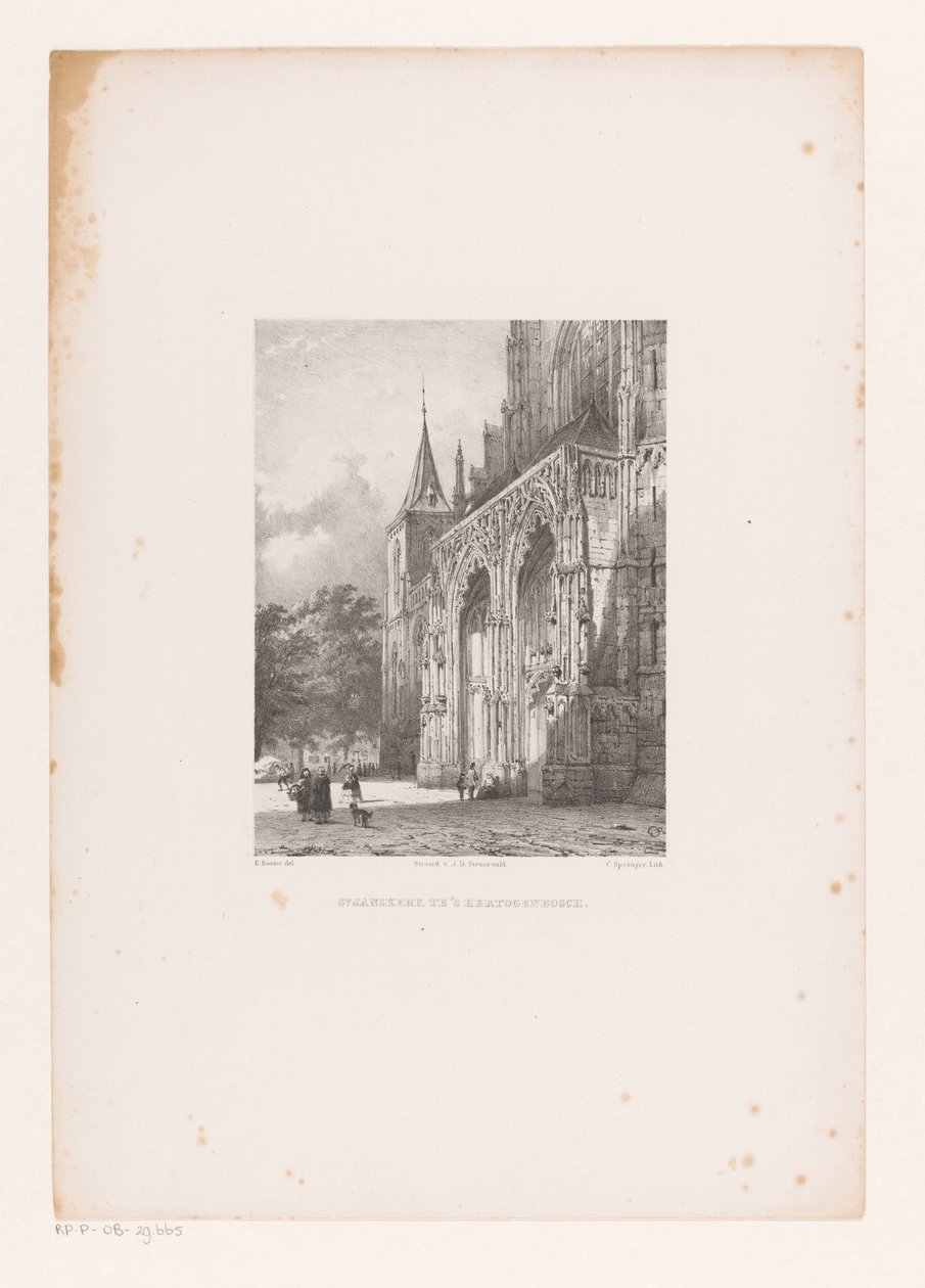 St.-Johannes-Kathedrale in Den Bosch von Cornelis Springer