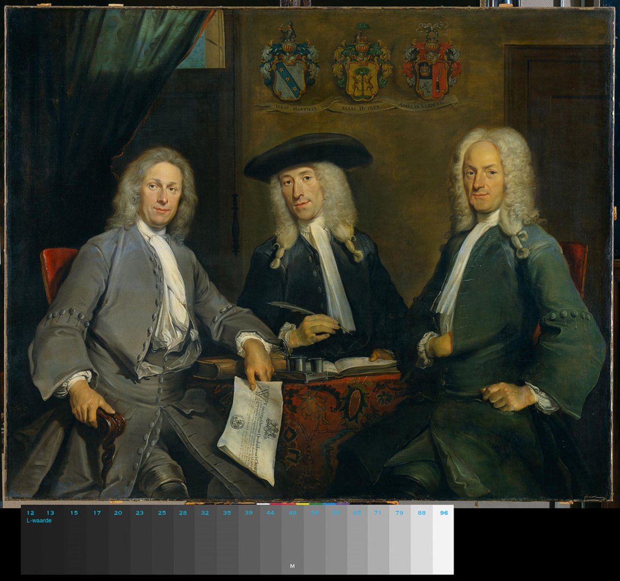 Drei Vorsteher der Chirurgengilde von Cornelis Troost