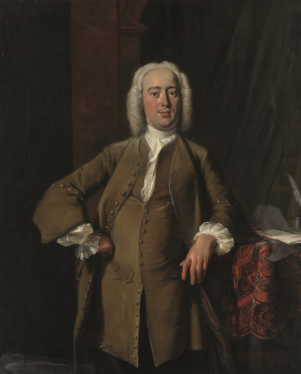 Porträt eines Herrn, traditionell identifiziert als Philips Zweerts (1704-1774) von Cornelis Troost