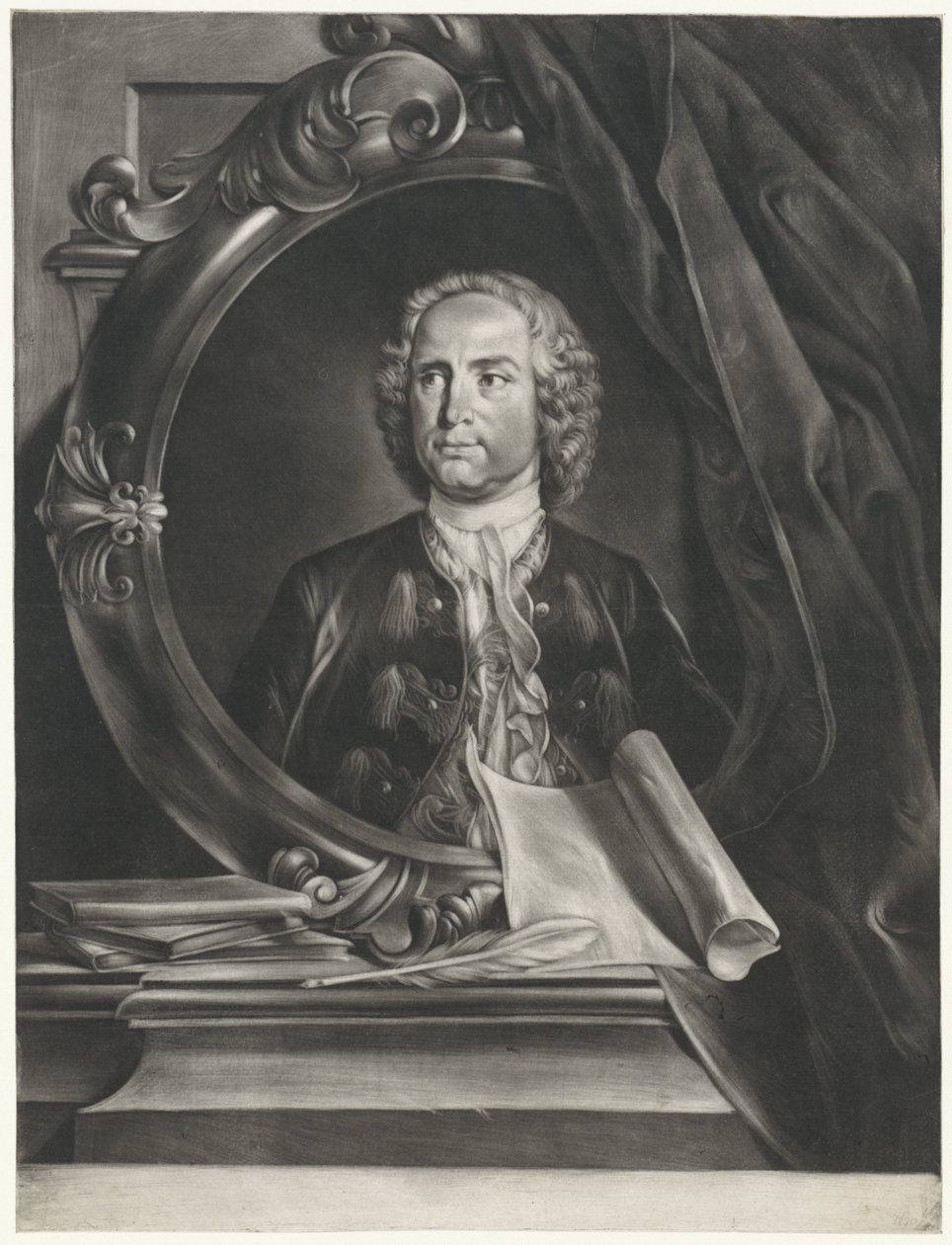 Porträt von Pietro Antonio Locatelli von Cornelis Troost