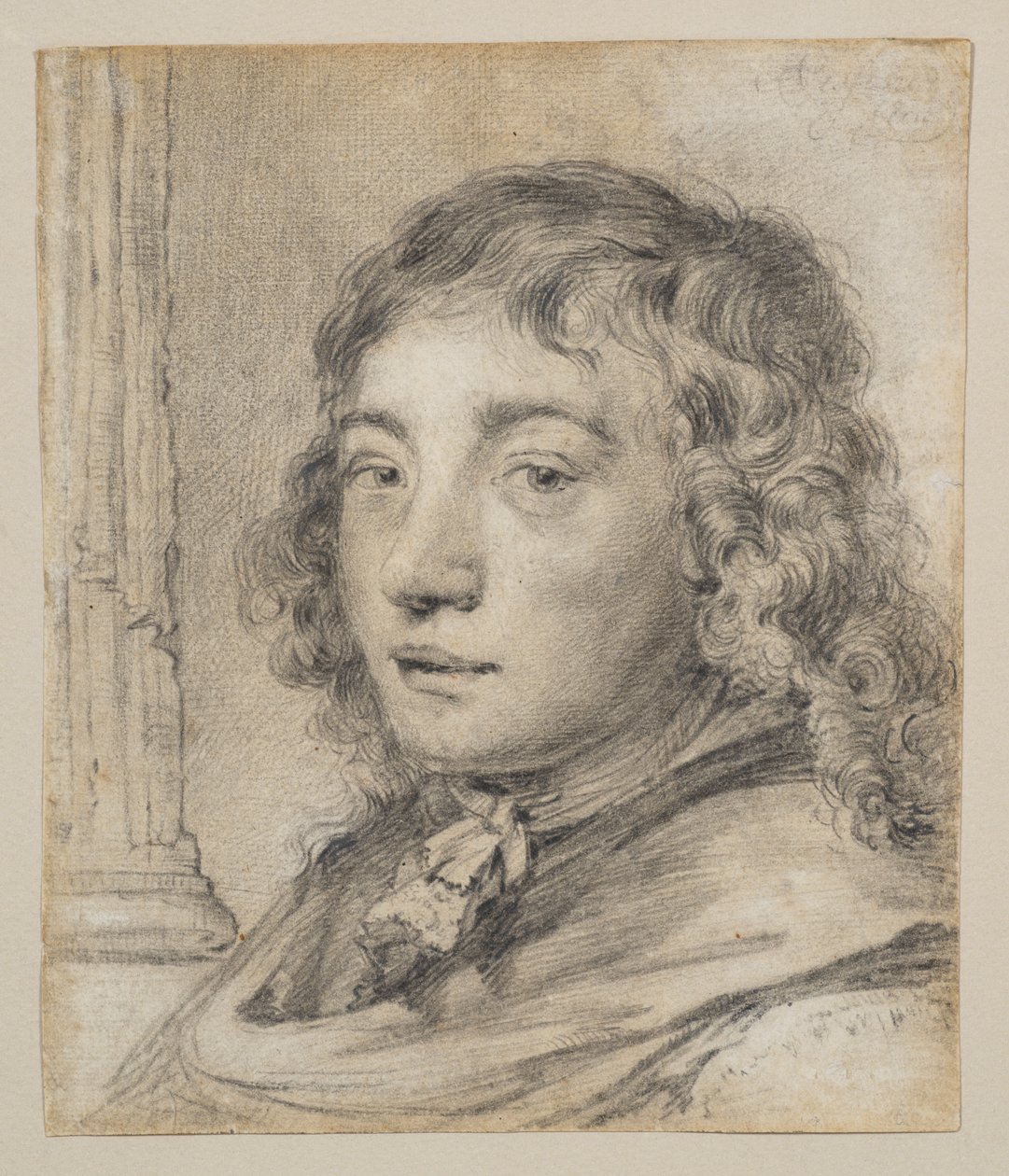 Porträt eines jungen Mannes (wahrscheinlich ein Selbstporträt) von Cornelis Visscher