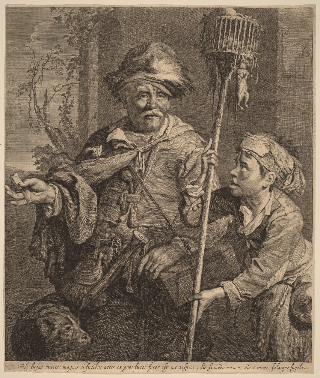 Der Verkäufer von Rattengift von Cornelis Visscher