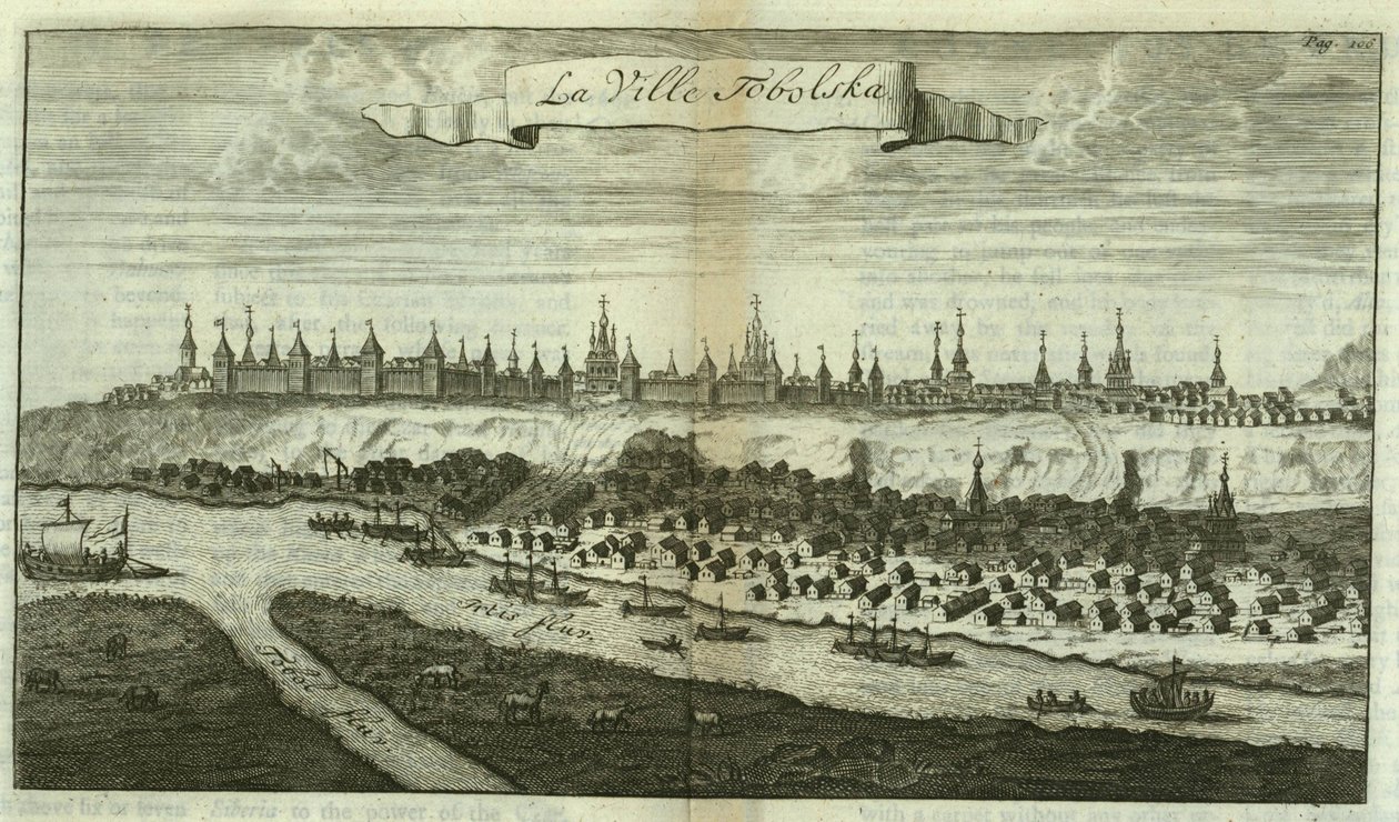 Tobolsk aus: Reisen nach Muscovy von Cornelis de Bruijn