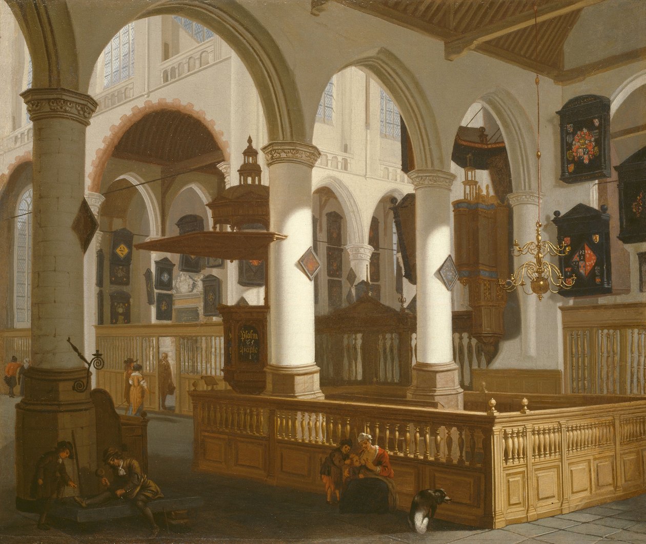 Die Oude Kerk, Delft von Cornelis de Man