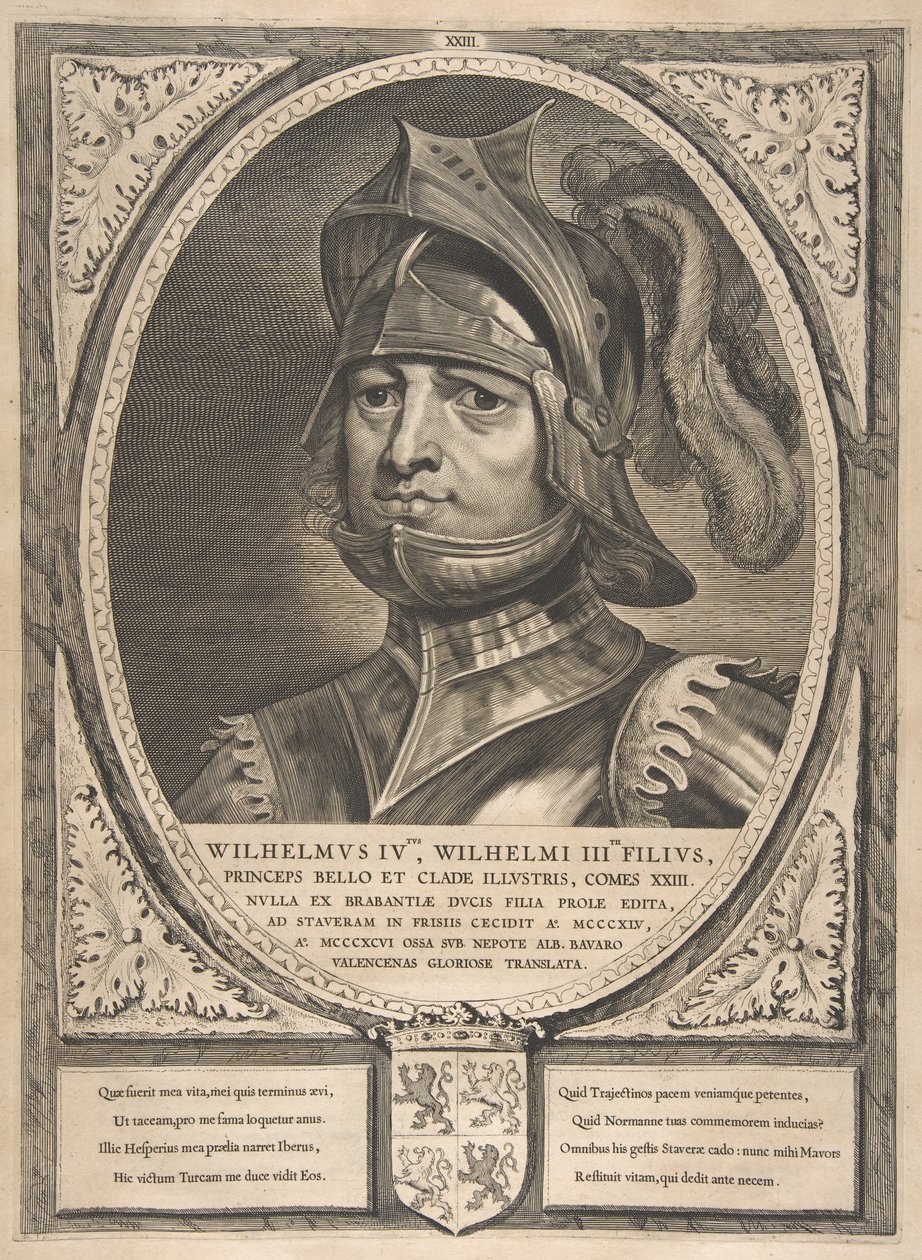 Wilhelm IV aus der Serie Grafen und Gräfinnen von Holland, Zeeland und West-Friesland von Cornelis de Visscher