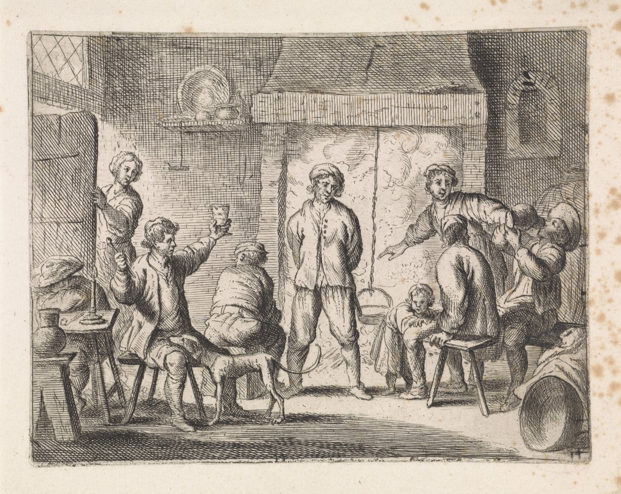 Bauern in einer Herberge von Cornelis de Wael