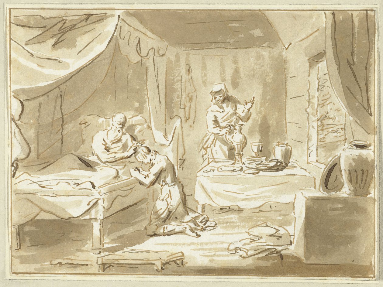 Jakob erhält den Segen von Isaak von Cornelis van Noorde