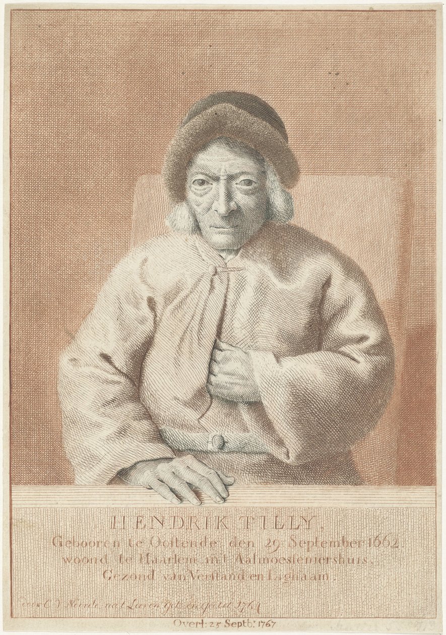 Porträt von Hendrik Tilly von Cornelis van Noorde