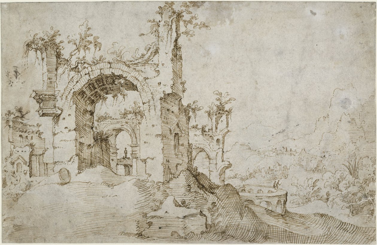 Ruinenlandschaft von Cornelis van Poelenburch