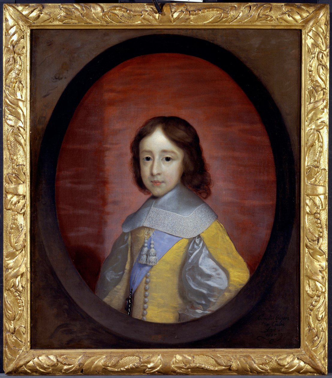 Porträt von Wilhelm III. von Oranien-Nassau als Kind von Cornelius Janssen van Ceulen