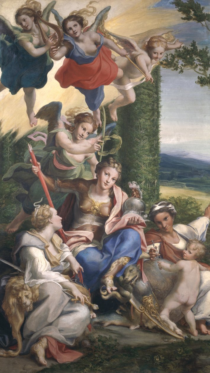 Allegorie der Tugenden, c.1529-30 von Antonio da Correggio