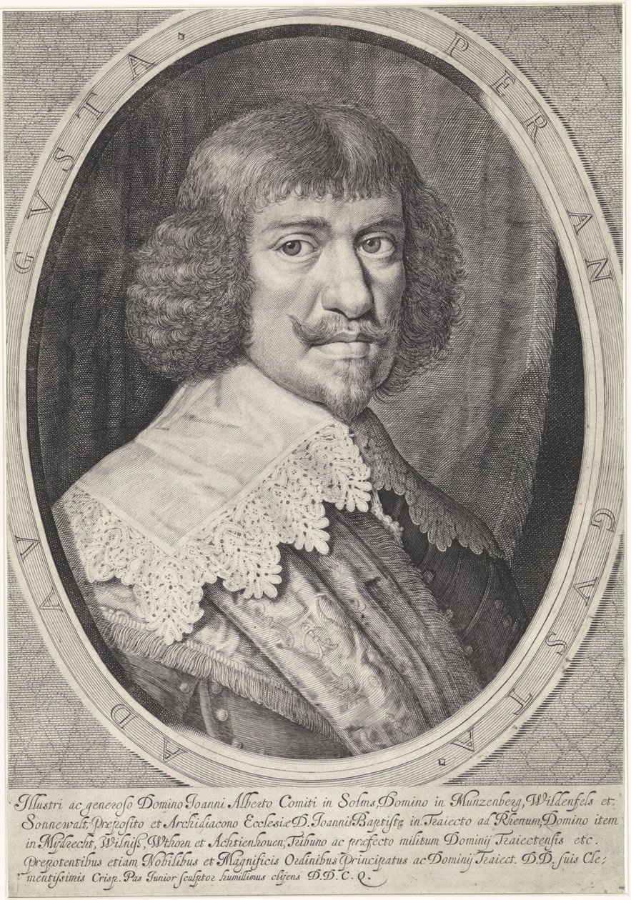 Johan Albert van Solms 1599-1648 von Crispijn van de Passe