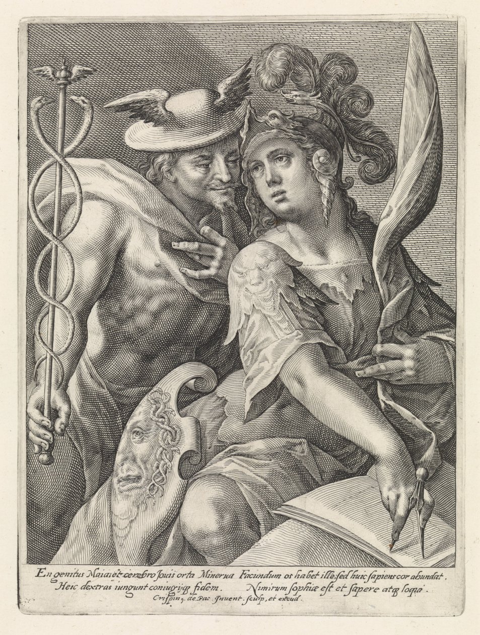 Merkur und Minerva von Crispijn van de Passe (I)