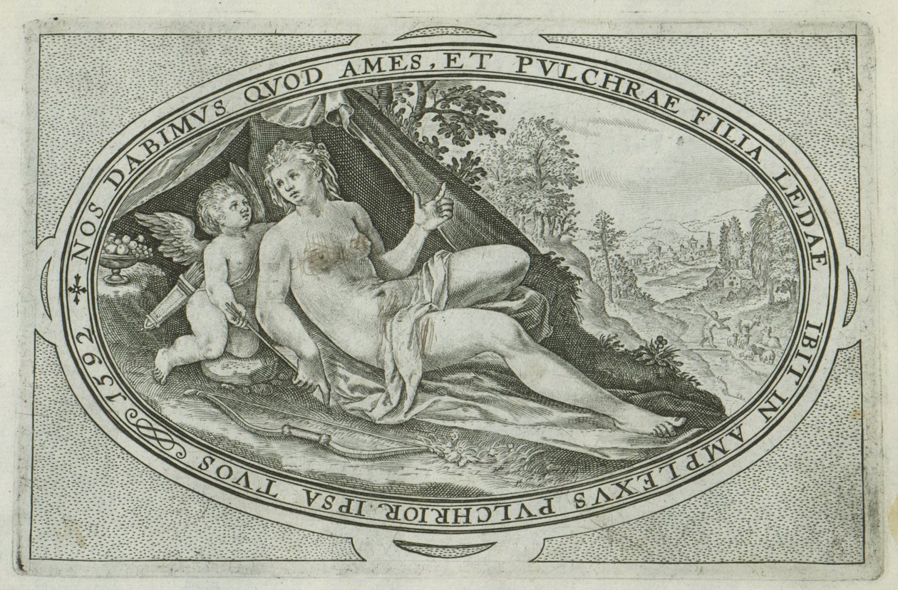 Venus (Götter und Göttinnen im Urteil des Paris) von Crispijn van de Passe (I)