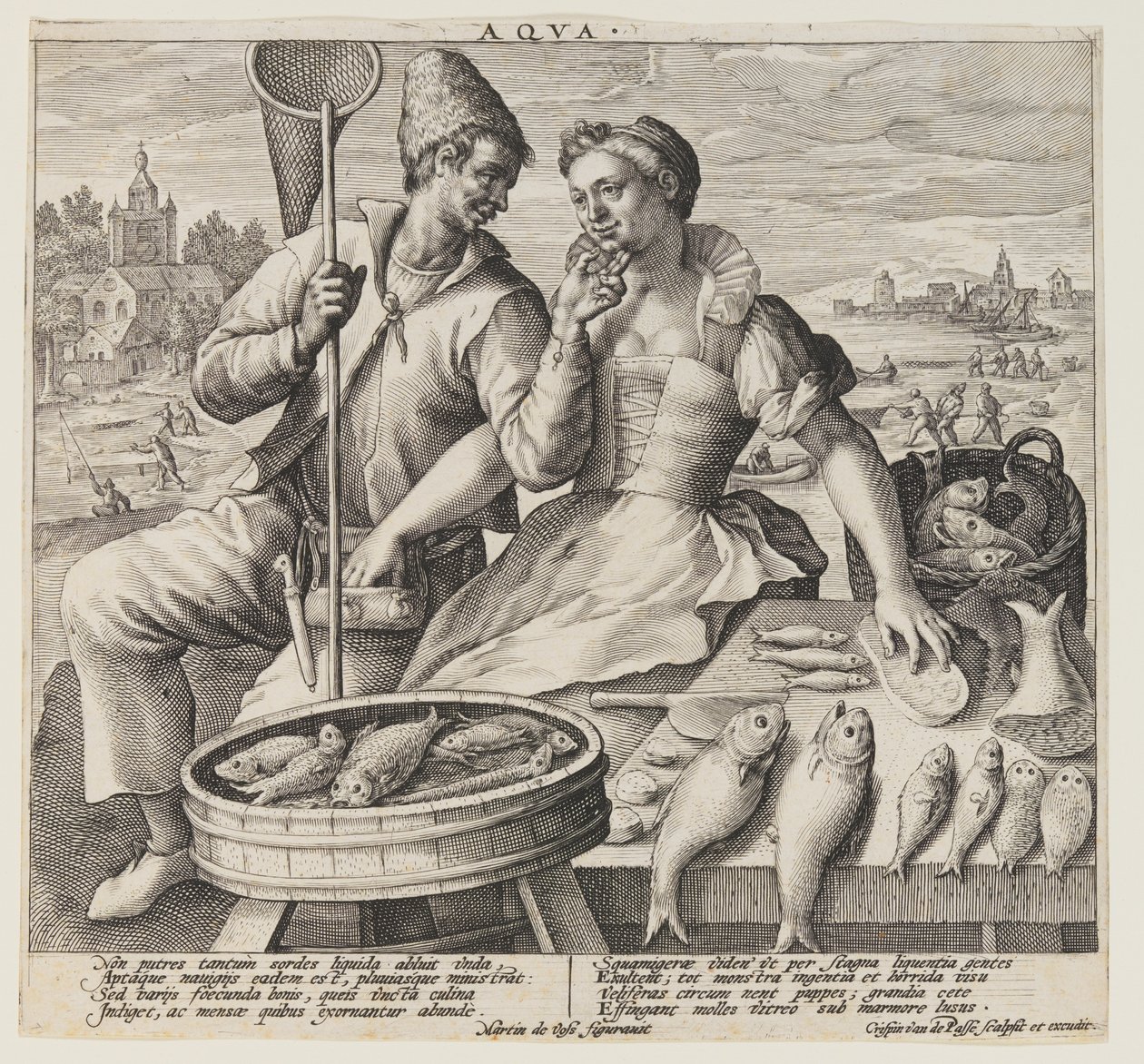 Wasser, aus Die Elemente von Crispijn van de Passe I
