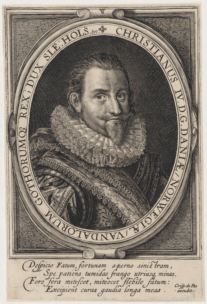 Christian IV., König von Dänemark von Crispijn van de Passe I