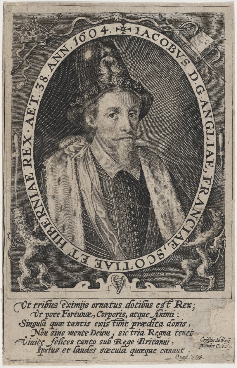 James I., König von England von Crispijn van de Passe I