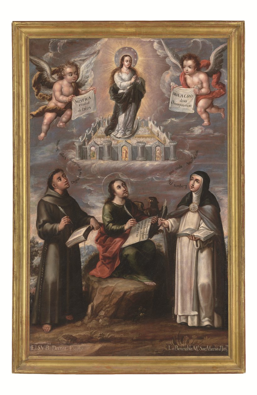 Die Mystische Stadt Gottes, um 1700 von Cristobal de (workshop of) Villalpando