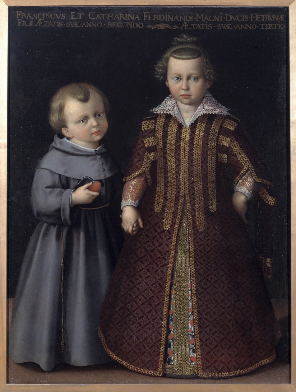 Porträt von Franz und Katharina de Medici, Kinder von Ferdinand von Cristofano Allori