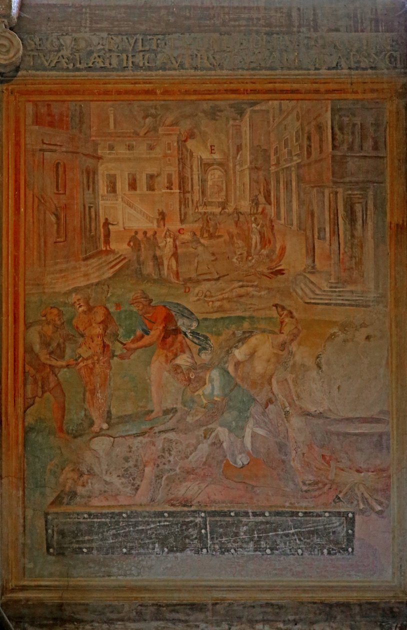 Martyrium und Verstümmelung verschiedener Heiliger von Cristoforo and Tempesta, Antonio Roncalli