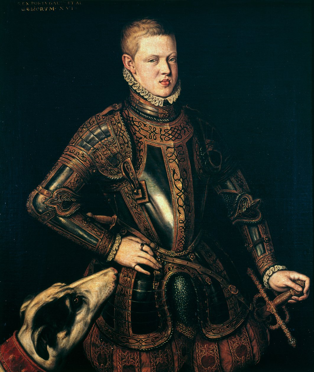 König Sebastian (1554-78) von Portugal, um 1571 von Cristóvão de Morais