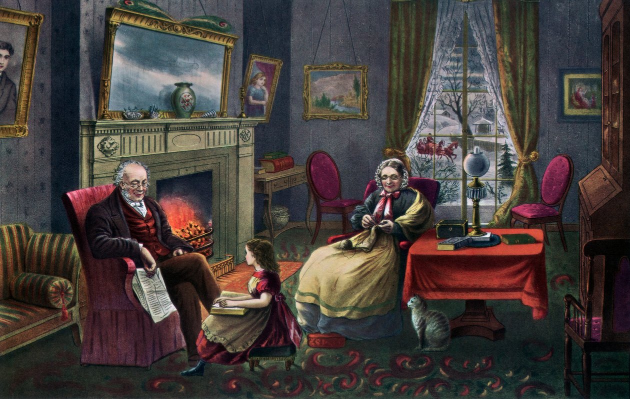 Die Jahreszeit der Ruhe, Alter, 1868 von Currier and Ives