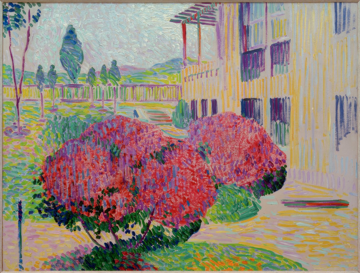 Im Garten von Henry van de Veldes Villa "Hohe Pappeln" in Ehringsdorf bei Weimar von Curt Herrmann