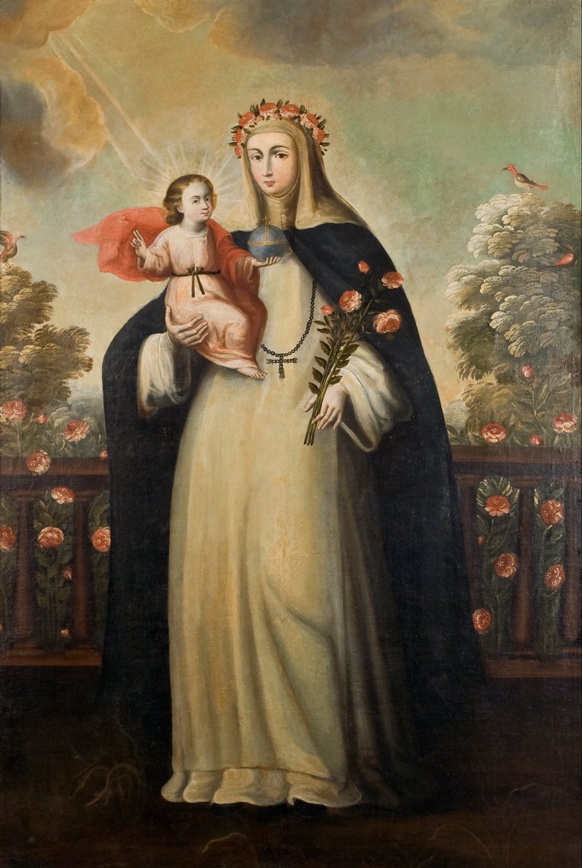 Heilige Rosa von Lima mit Jesuskind von Cuzco School