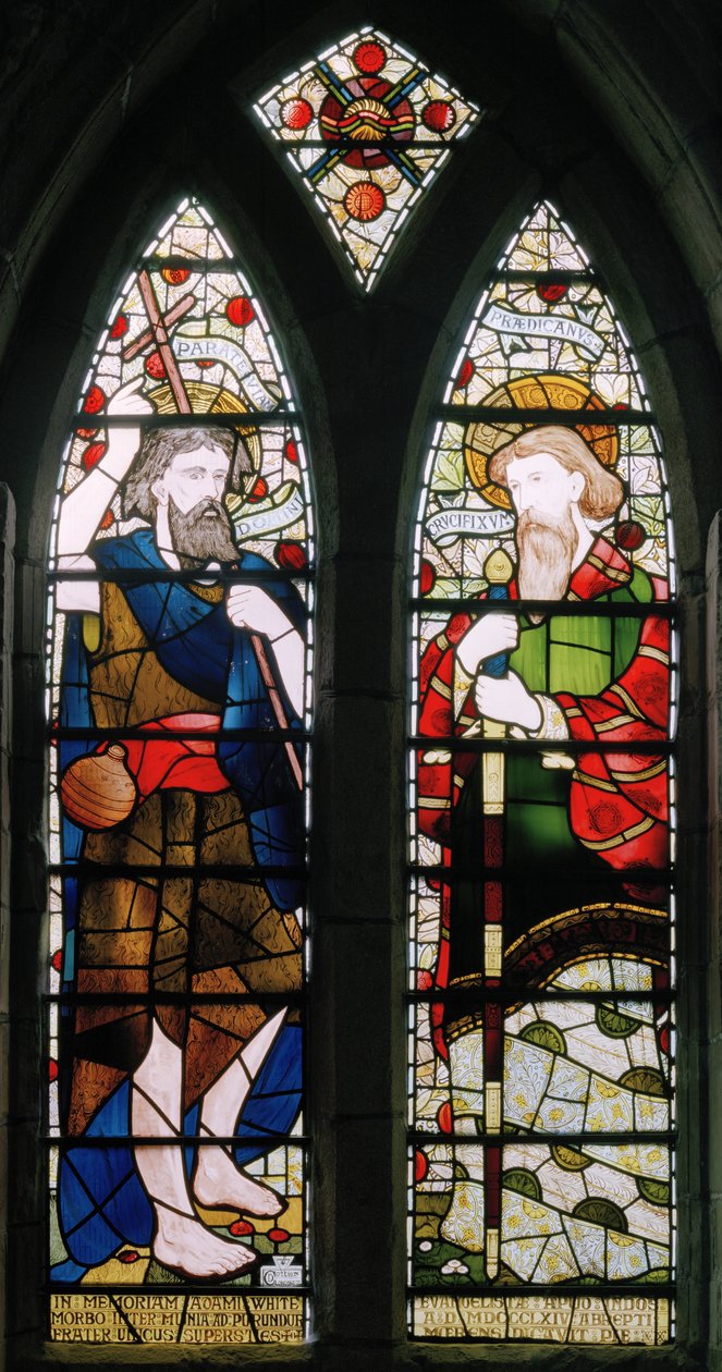 Aberdeen, St Machars Cathedral, Johannes der Täufer und St Paulus von Daniel Cottier