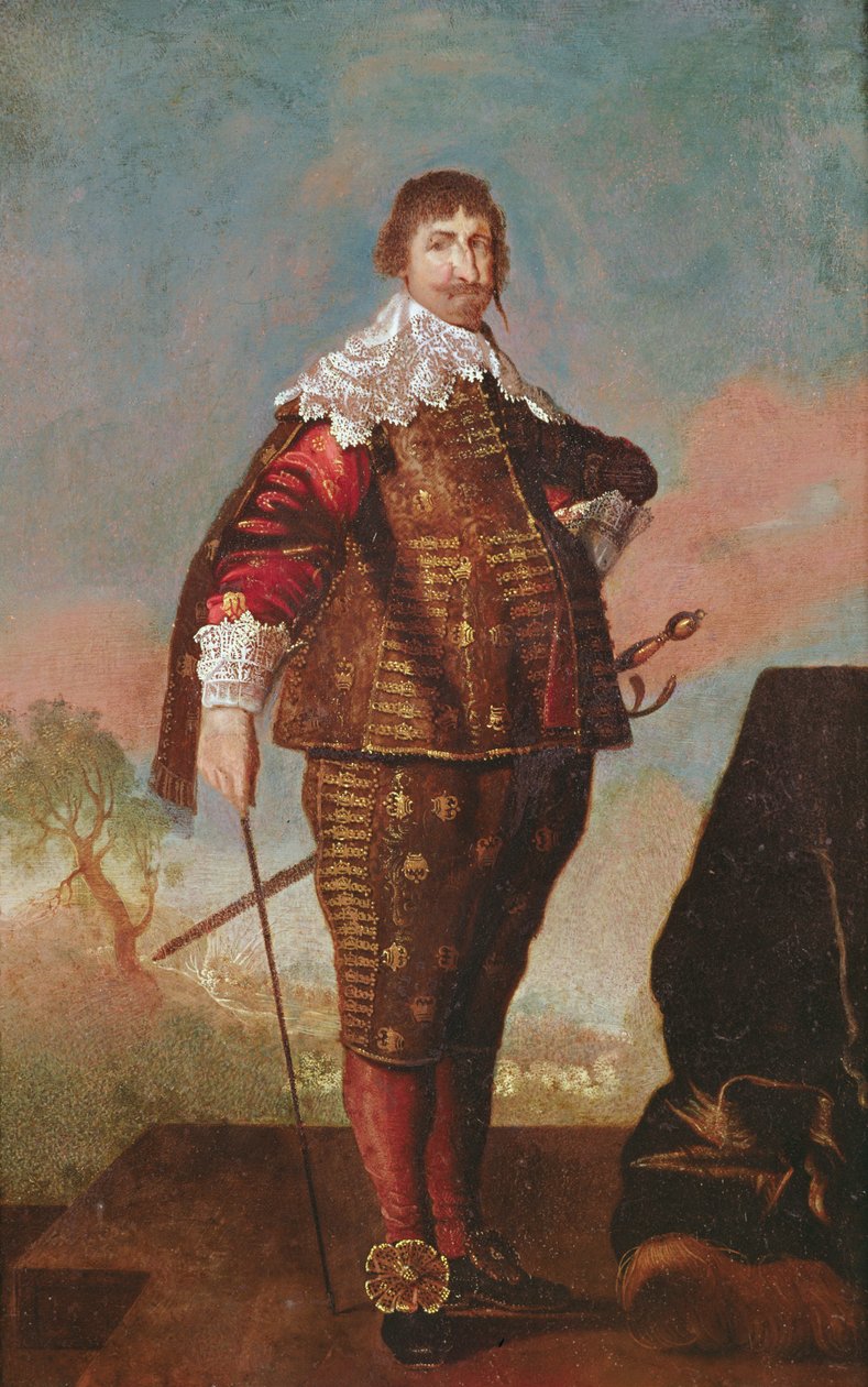 Porträt eines Königs (möglicherweise Konstantin IV.) von Daniel Mytens
