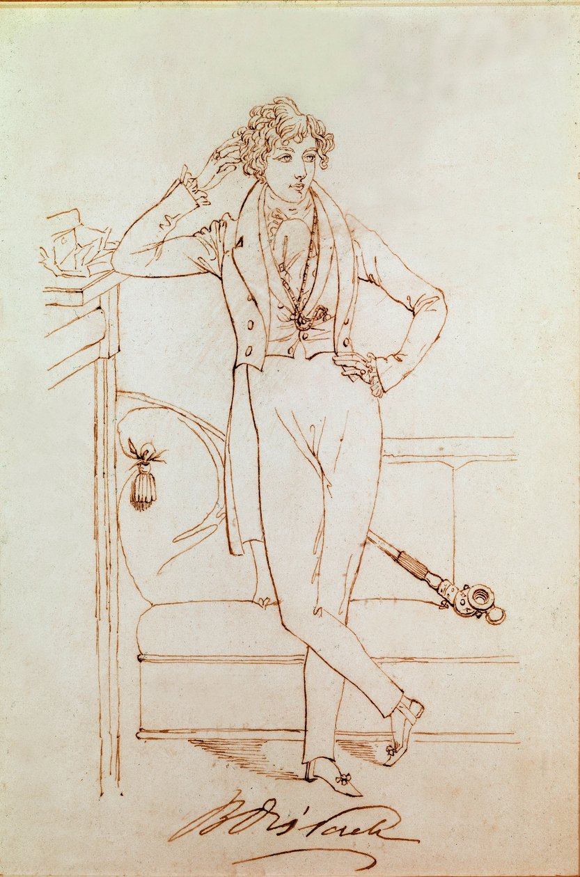 Porträt von Benjamin Disraeli, britischer Politiker und Gründer der Konservativen Partei von Daniel Maclise
