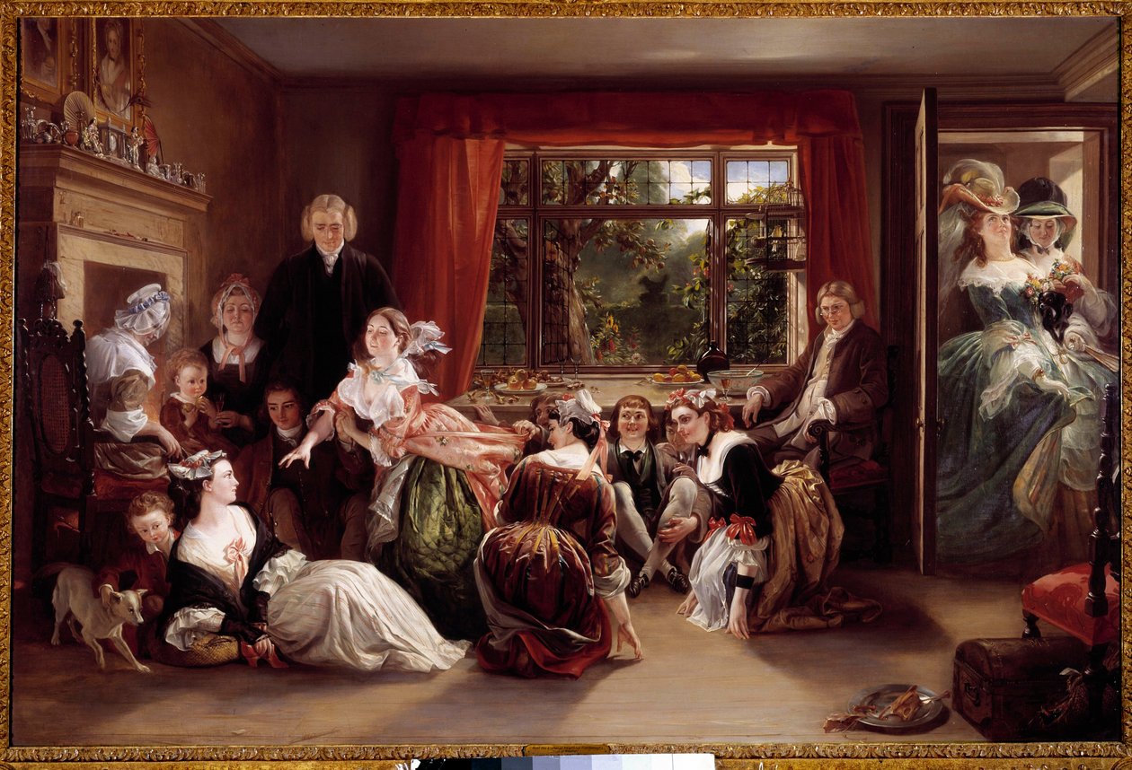 Das Spiel der Pantoffeljagd von Daniel Maclise