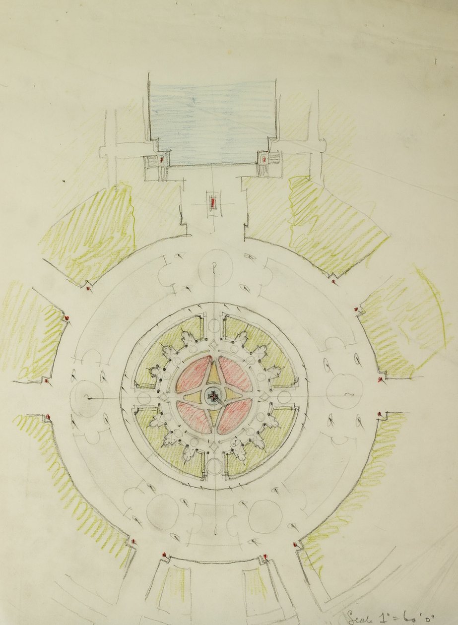 Potomac Round Point, Washington D.C., Plan Skizze von Daniel Burnham