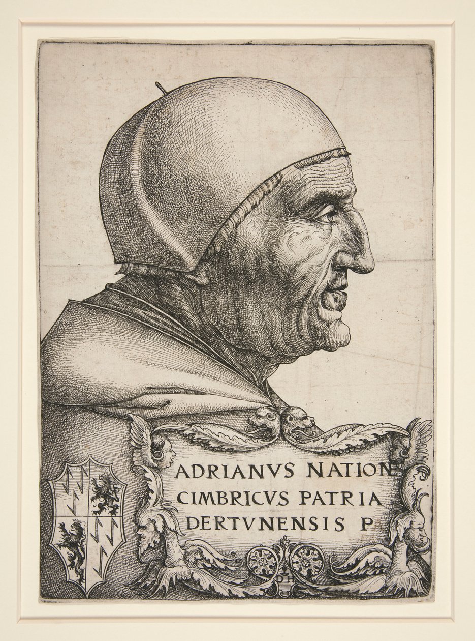 Porträt von Adrian VI. (Hadrian VI., Papst 1522-1523) von Daniel Hopfer