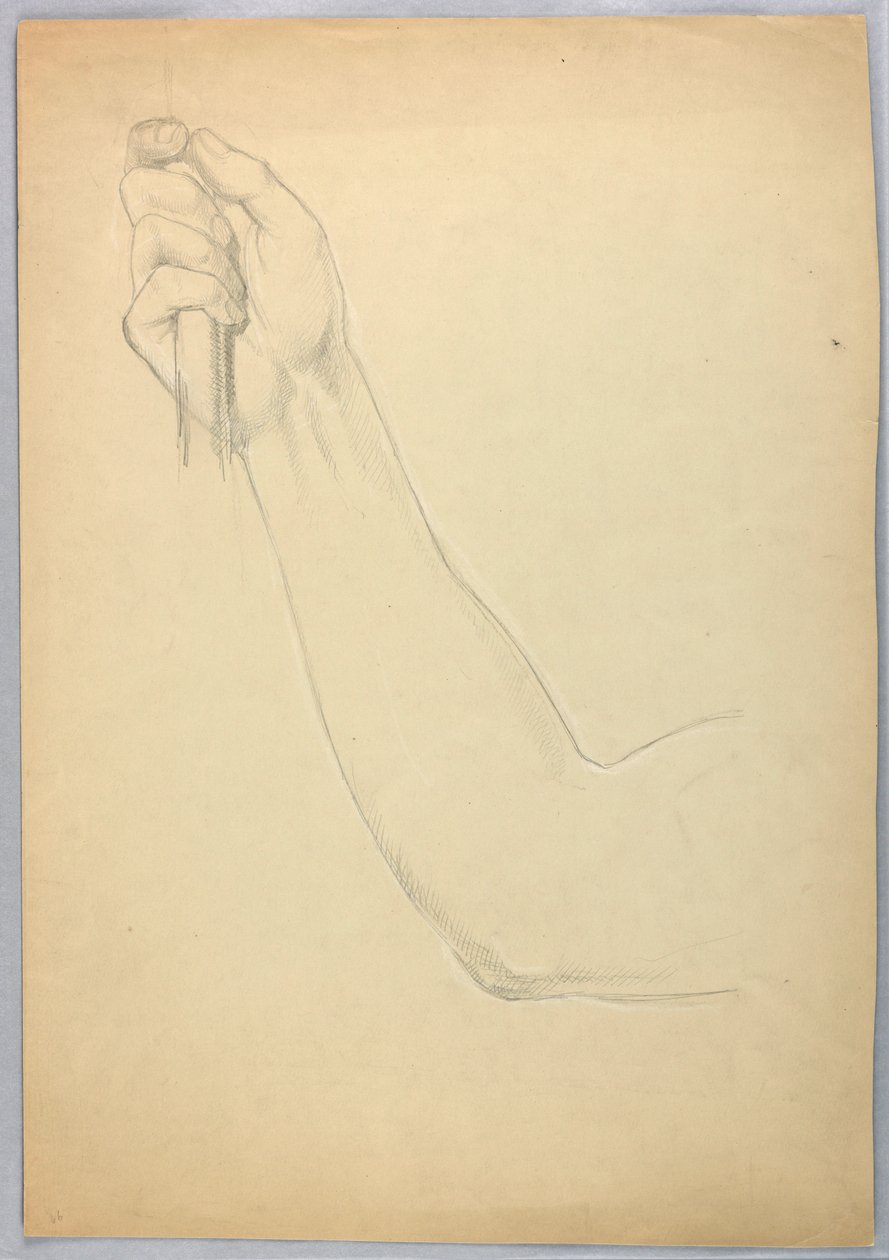 Zeichnung, Studie für ein Duplikat von "C, 1850" von Daniel Huntington