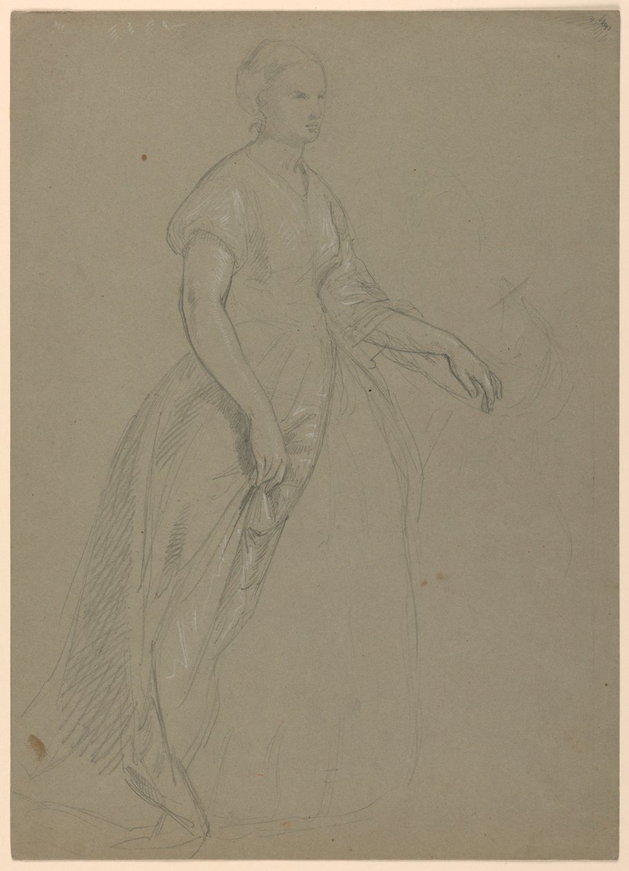 Studie für "Martha Washington Empfang" von Daniel Huntington