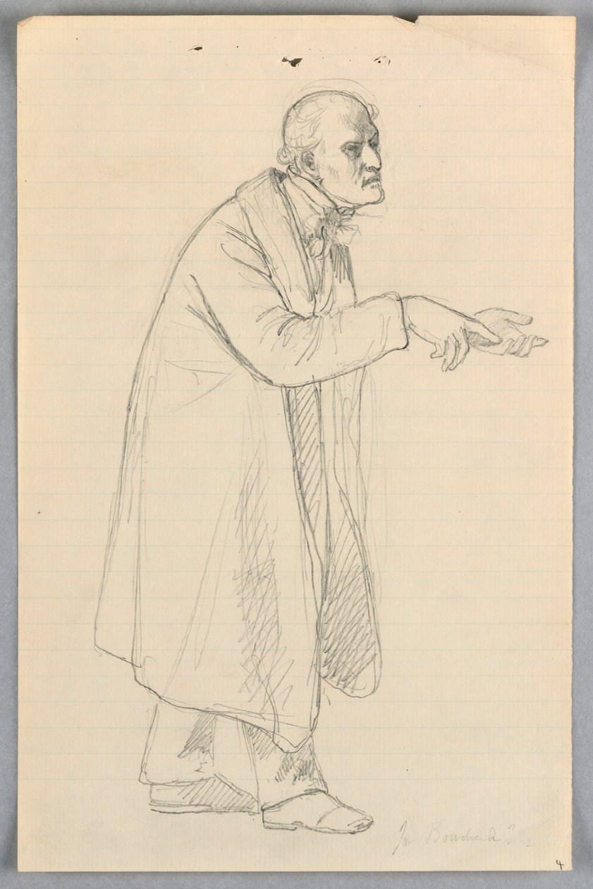 Zeichnung, Studie für "Wissenschaftliche Gruppe", 1858 von Daniel Huntington