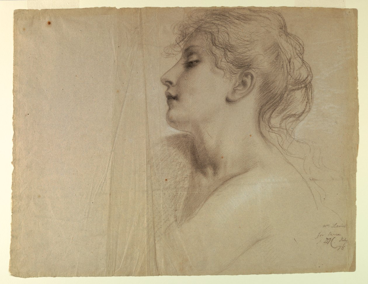 Mrs. Levicz als Frieden, Studie für "Gerechtigkeit und Frieden" von Daniel Huntington