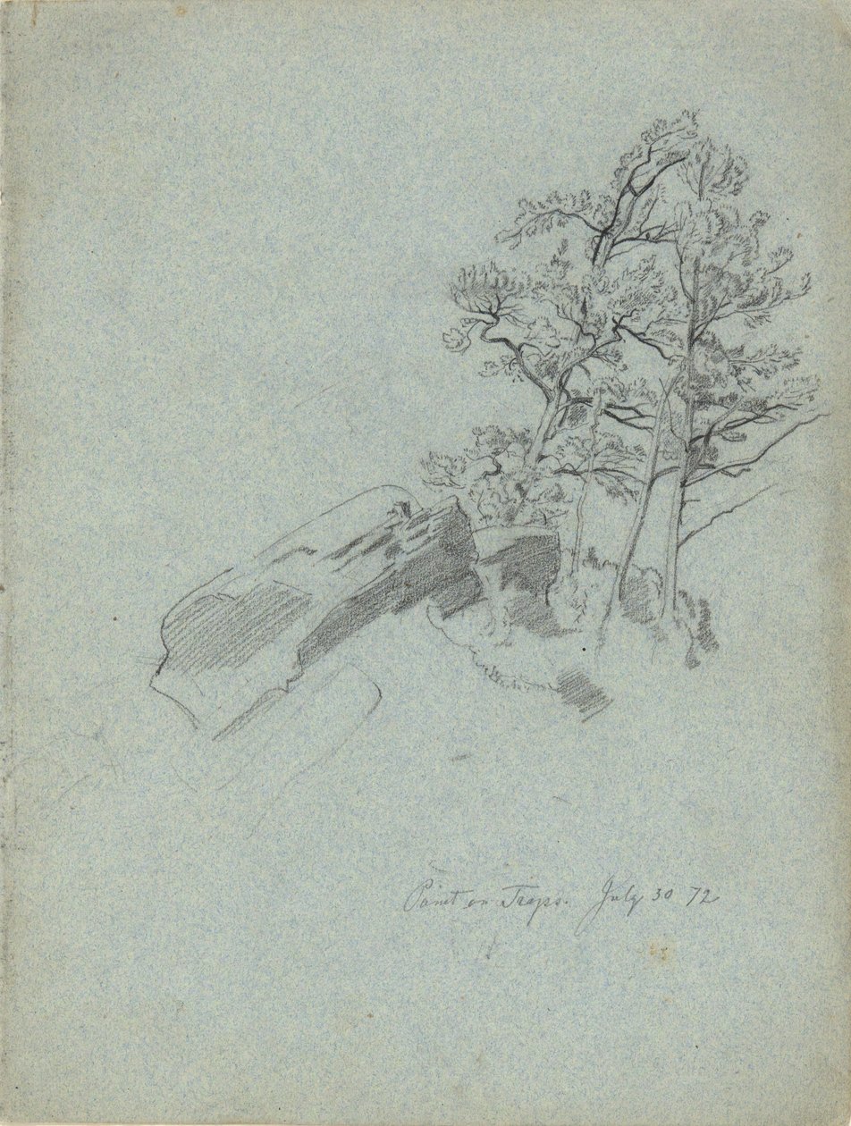 Punkt auf Fallen. 30. Juli. 72, aus einem Skizzenbuch von Daniel Huntington